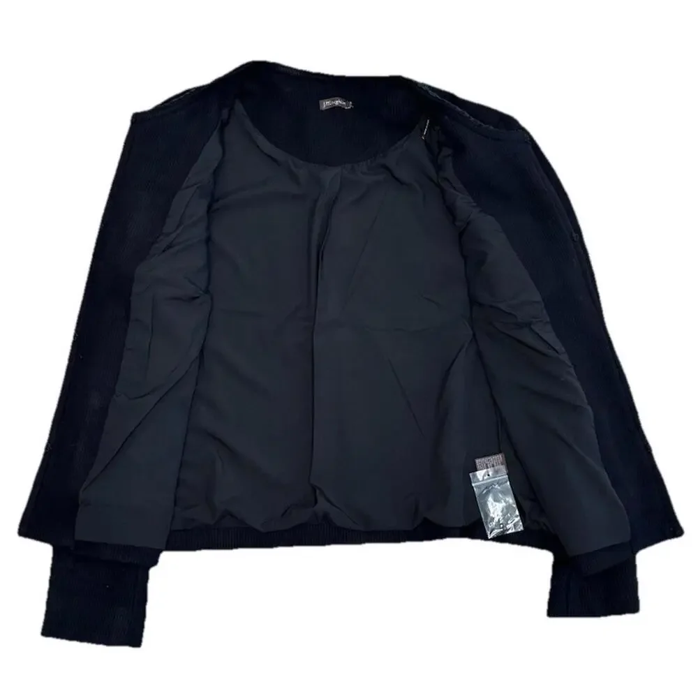 J McLaughlin Fanning Jacket Small Black Braided Trim Pockets Old Money Classic - Picture 9 of 10